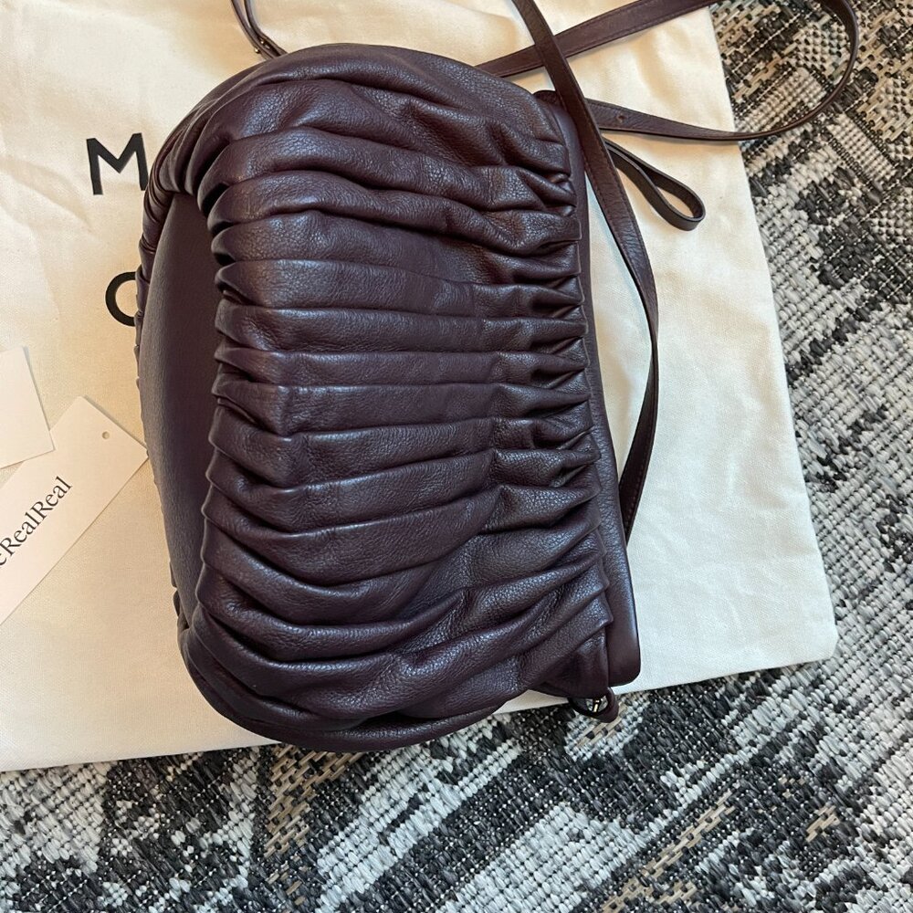 Mansur Gavriel NWOT Balloon Pleated Italian Leather Shoulder Crossbody Handbag - Picture 6 of 11